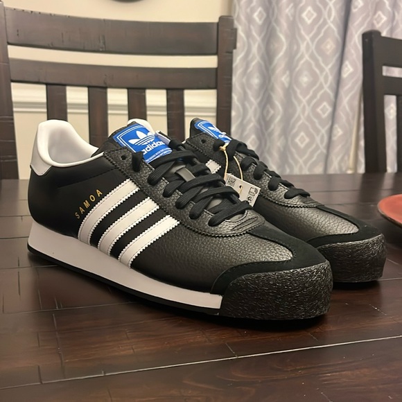 Adidas Samoa Shoes Sneakers new black white 019351 Mens Size 11.5